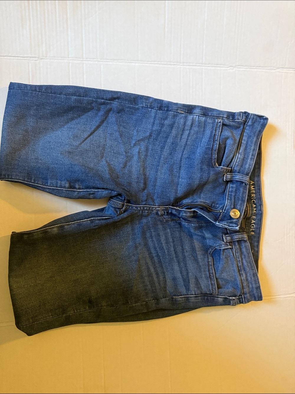 American Eagle Outfitters Dark Blue Ankle Skinny Jeans